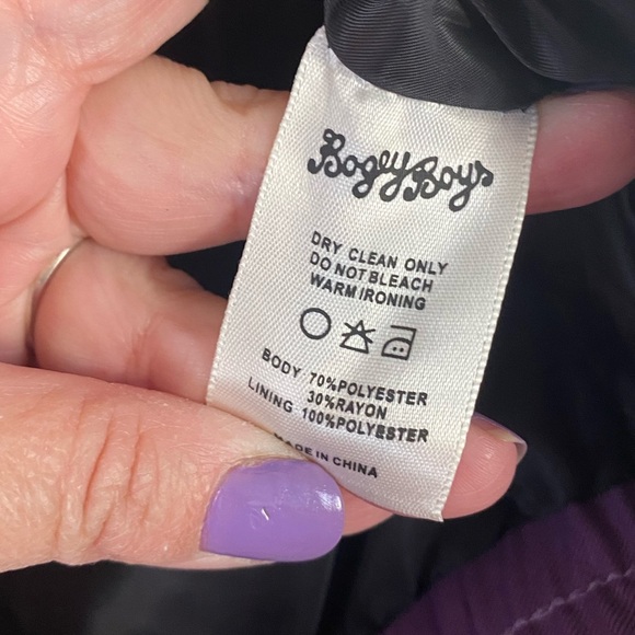 Bogey Boys Tracksuit Purple and White Jacket Men’s Size Medium NEW Macklemore - Picture 5 of 12